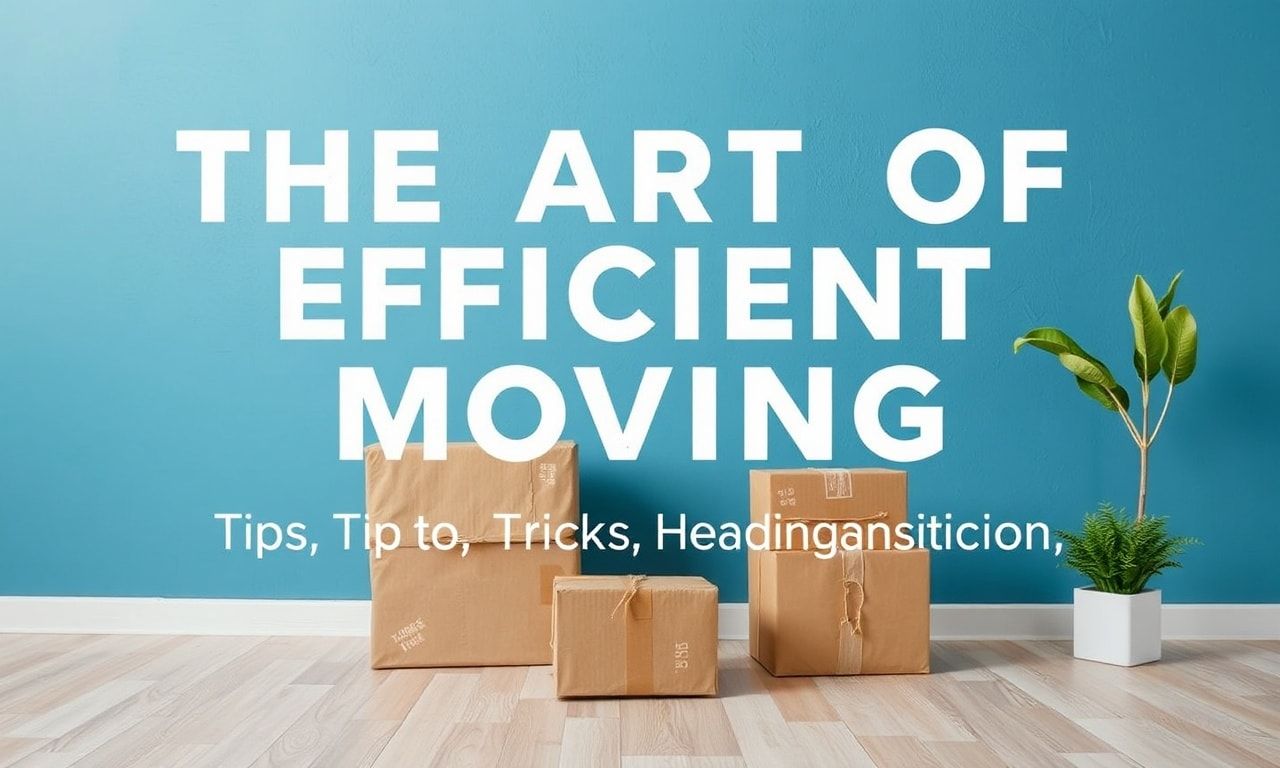 The Art of Efficient Moving: Tips and Tricks for a Smooth Transition The Art of Efficient Moving: Tips and Tricks for a Smooth Transition
