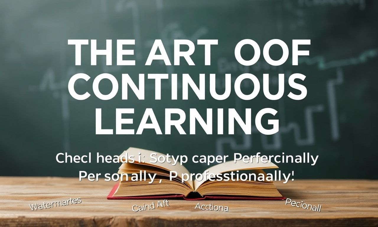 The Art of Lifelong Learning: How to Keep Growing Personally and Professionally The Art of Continuous Learning: How to Keep Growing Personally and Professionally