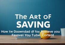 The Art of Saving: How to Download and Preserve Your Favorite YouTube Content The Art of Saving: How to Download and Preserve Your Favorite YouTube Content