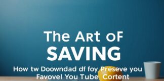 The Art of Saving: How to Download and Preserve Your Favorite YouTube Content The Art of Saving: How to Download and Preserve Your Favorite YouTube Content