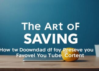 The Art of Saving: How to Download and Preserve Your Favorite YouTube Content The Art of Saving: How to Download and Preserve Your Favorite YouTube Content