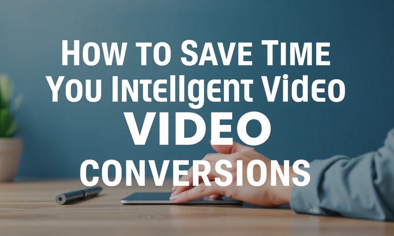 How to Save Time with Smart Video Conversions How to Save Time with Intelligent Video Conversions