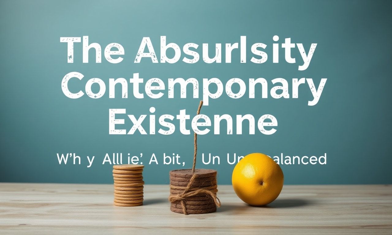The Absurdity of Modern Life: Why We’re All Slightly Unhinged The Absurdity of Contemporary Existence: Why We're All a Bit Unbalanced