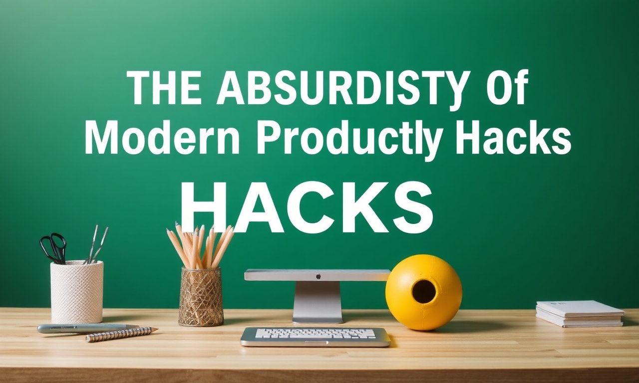 The Absurdity of Modern Productivity Hacks The Absurdity of Modern Productivity Hacks