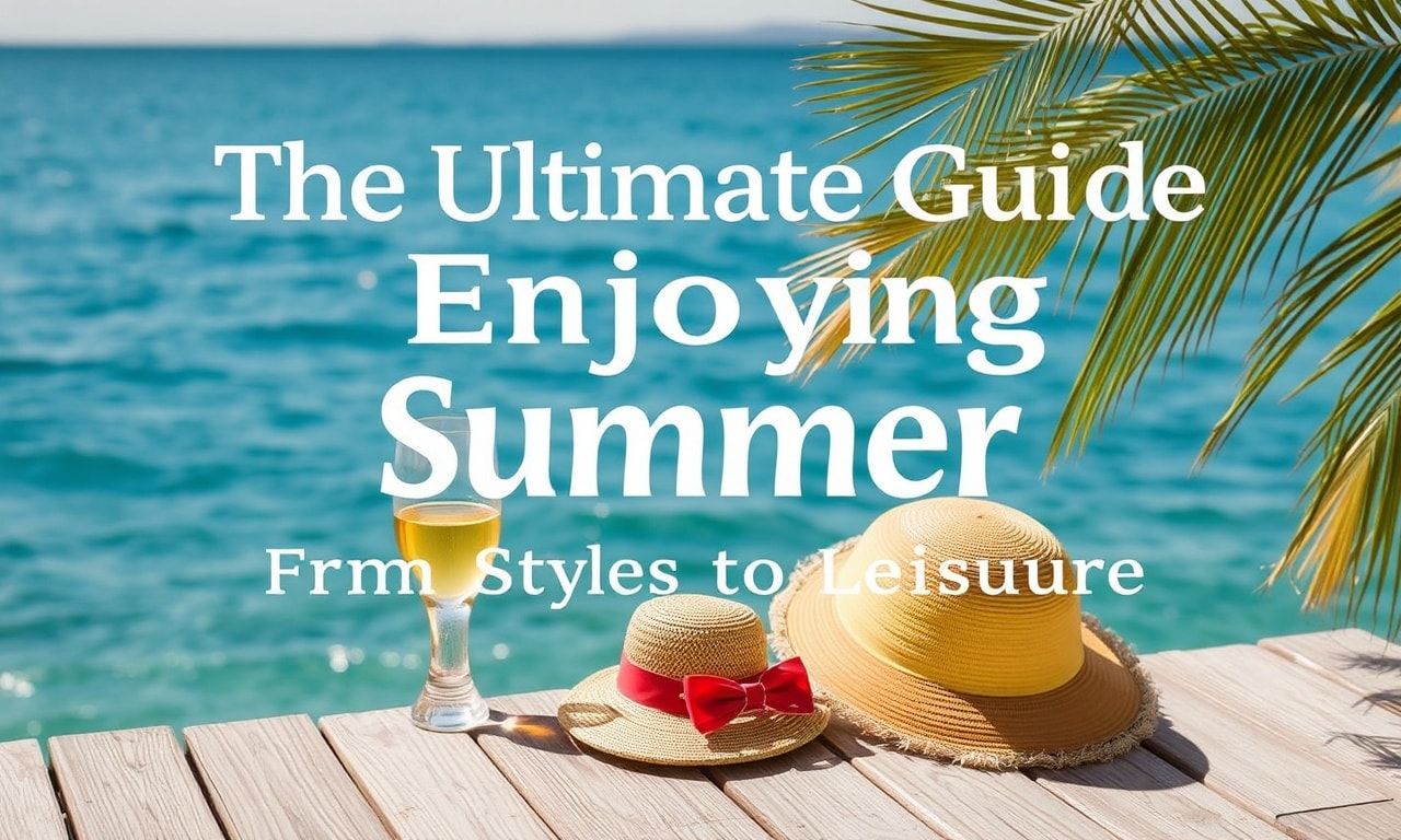 The Ultimate Guide to Enjoying Summer: From Fashion to Entertainment The Ultimate Guide to Enjoying Summer: From Style to Leisure