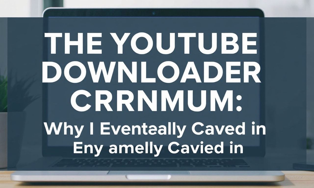 The YouTube Downloader Dilemma: Why I Finally Gave In The YouTube Downloader Conundrum: Why I Eventually Caved In