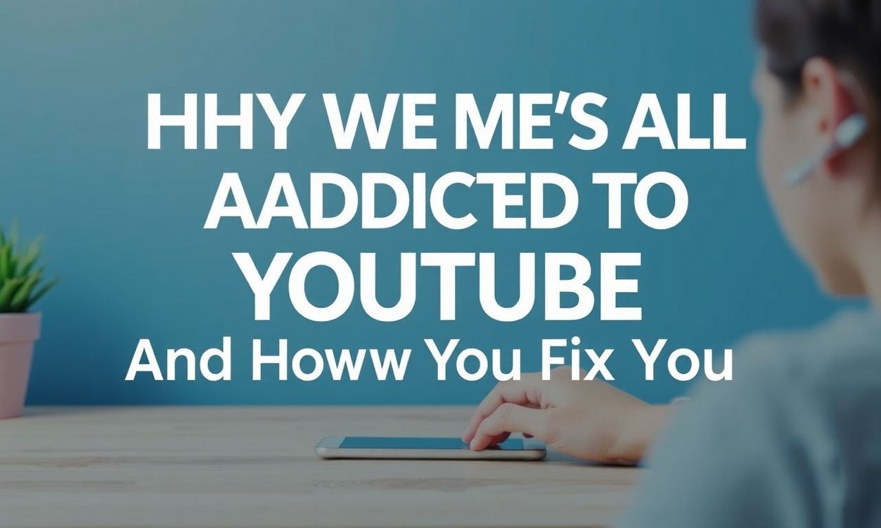 Why We’re All Addicted to YouTube (And How to Fix It) Why We're All Addicted to YouTube (And How to Fix It)