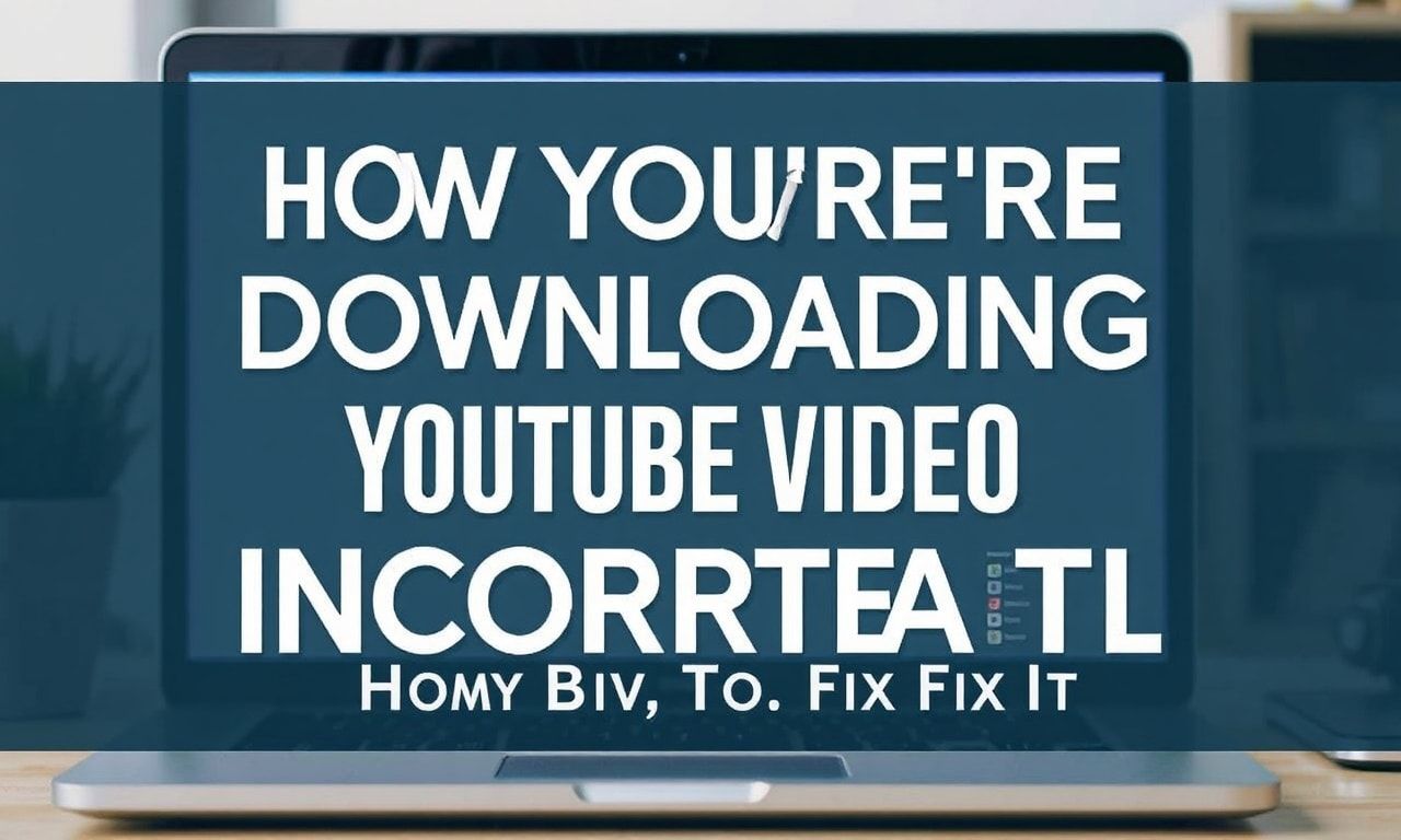 Why You’re Downloading YouTube Videos Wrong (And How to Fix It) Why You're Downloading YouTube Videos Incorrectly (And How to Fix It)